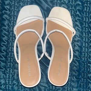 Madden Girl White Strappy Sandals